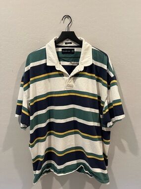 Abercrombie & Fitch Striped Rugby Polo